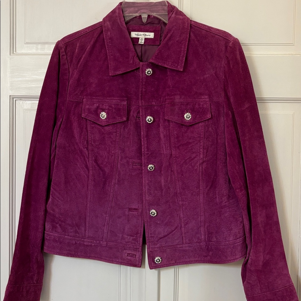 Purple Suede Jacket - image 1